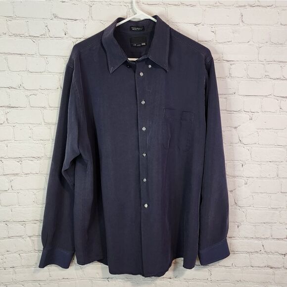 Men's Bill Blass longsleeve button-down shirt, size Large - Picture 1 of 3